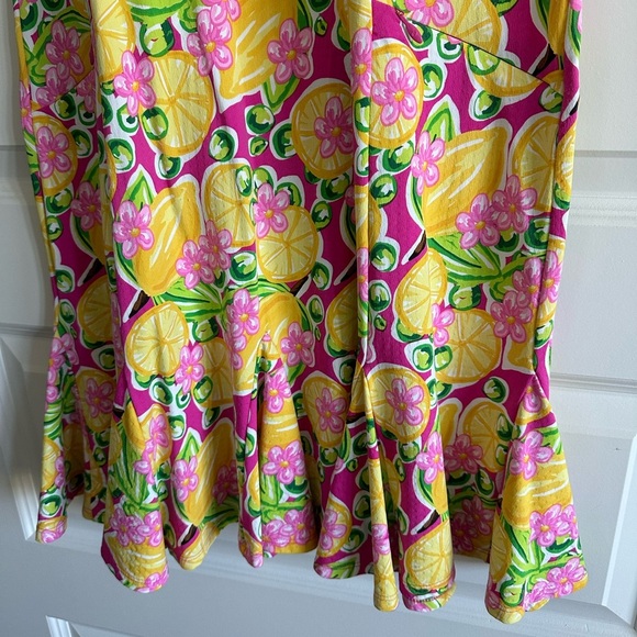 IBKUL Calista Print Short Sleeve Godet Dress - Picture 5 of 13